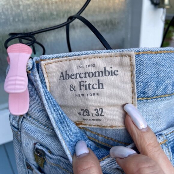 Abercrombie&Fitch Jeans with Cherry Blossoms & Paint Splatter Blake Lively Sz29 - Picture 4 of 16